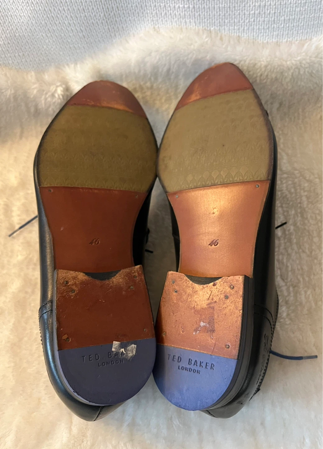 Ted Baker Men's Black Leather Oxford Dress Shoes - photo 5