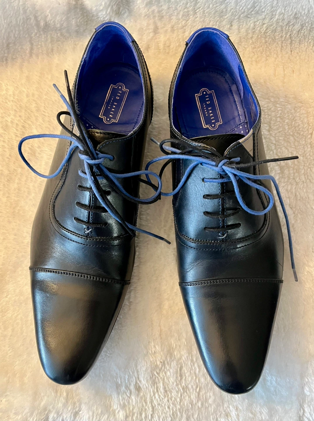 Ted Baker Men's Black Leather Oxford Dress Shoes