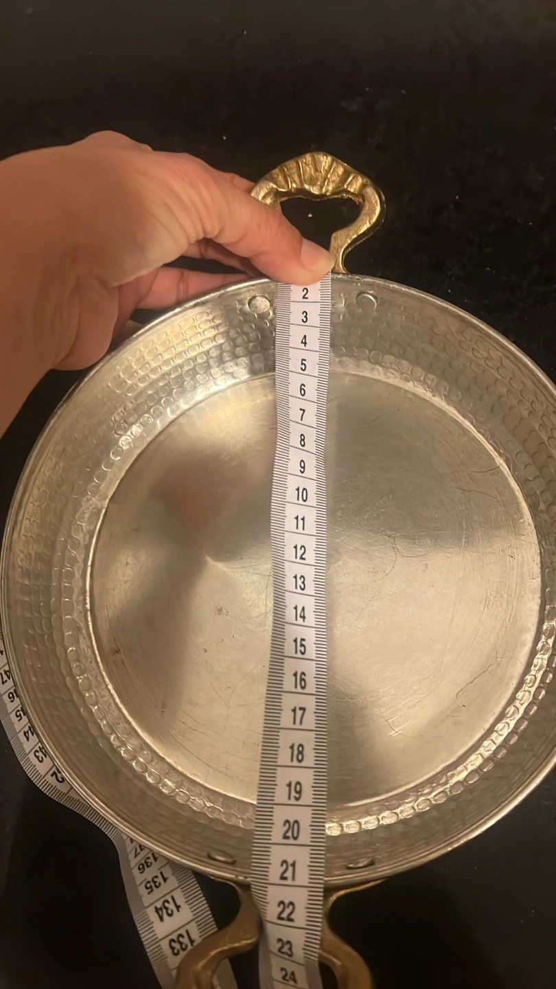 Decorative Metal Bowl with Branch Detail