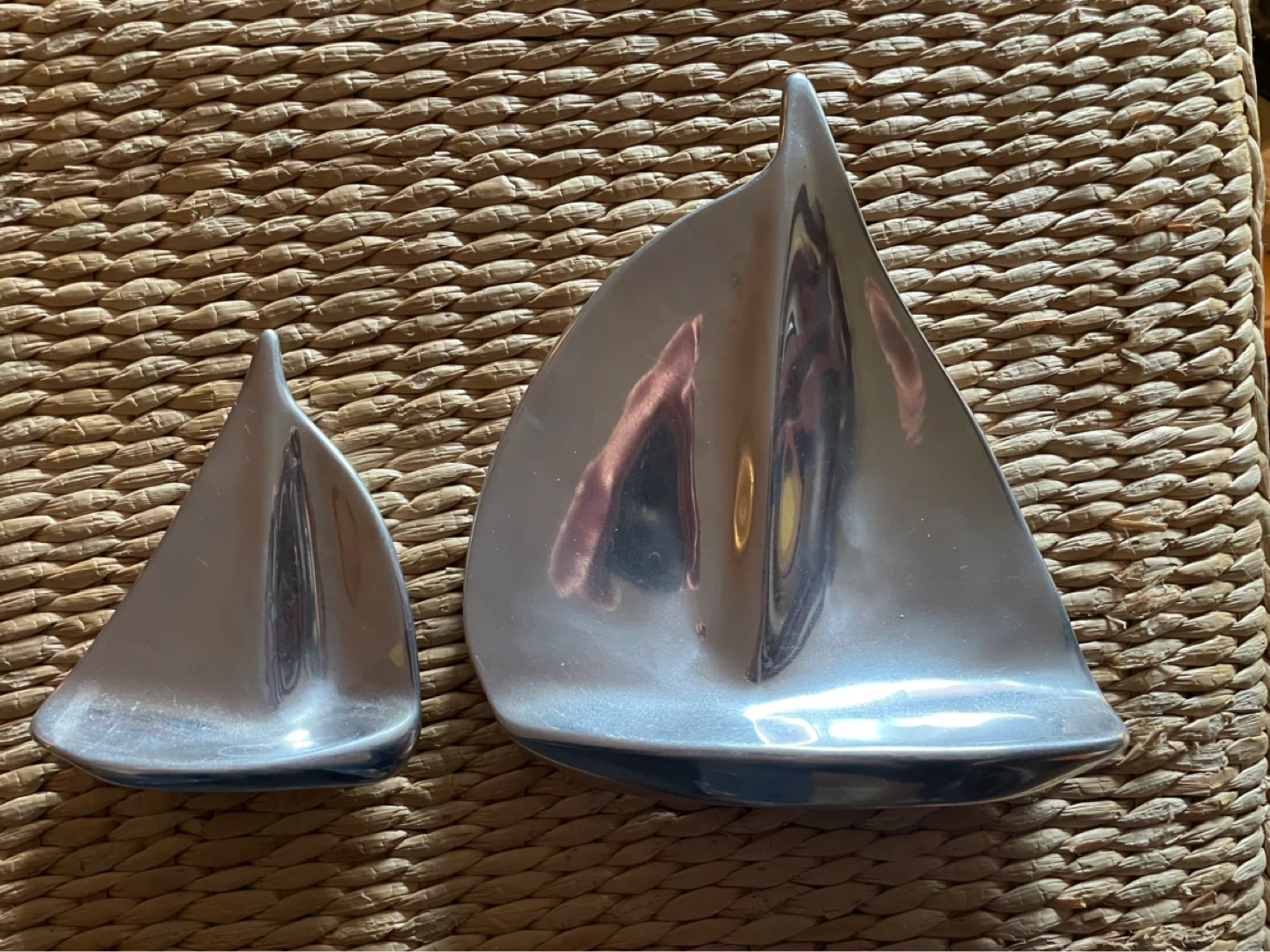 2 Hoselton Aluminum Sailboat Sculptures - photo 2