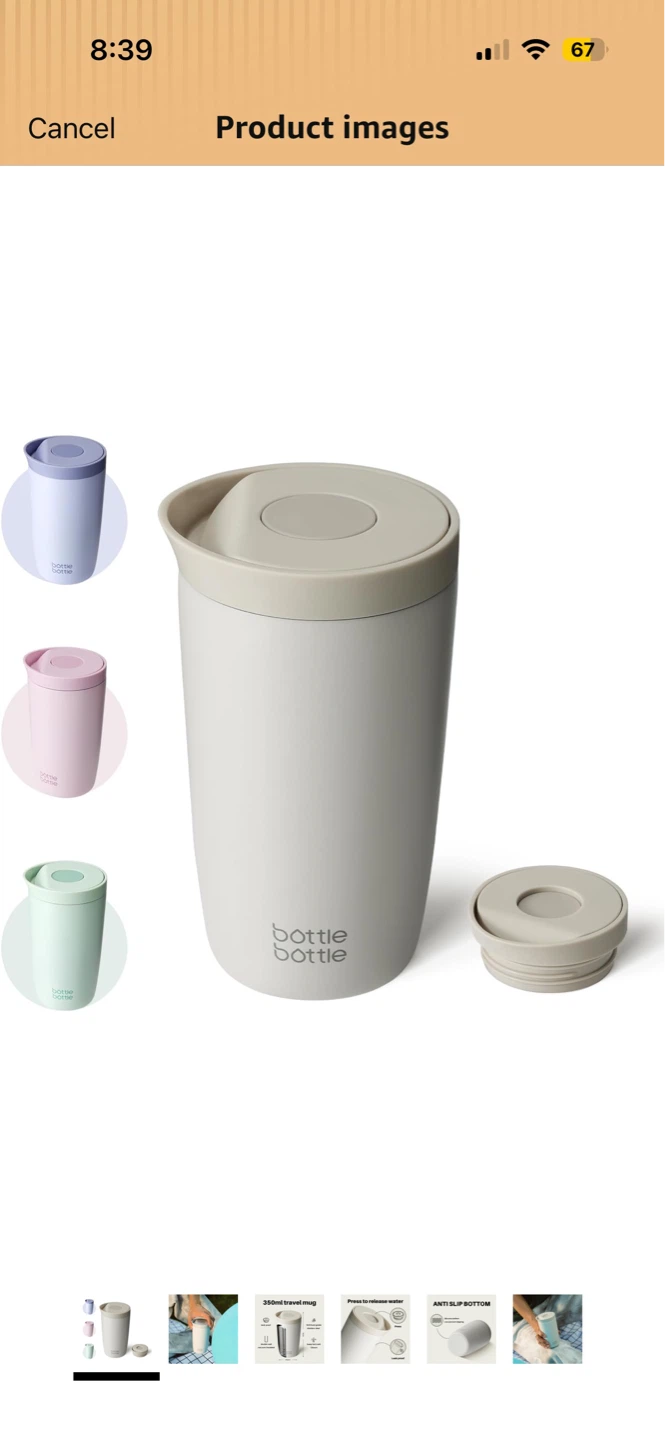 Insulated 500ml Travel Mug – Leakproof, Baby Blue - photo 5