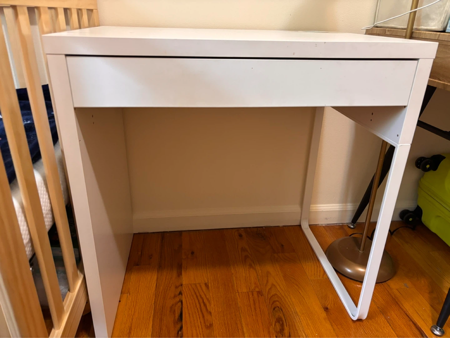 White study table
