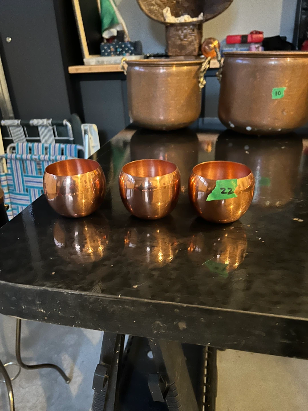 Set of 3 Copper Tumblers