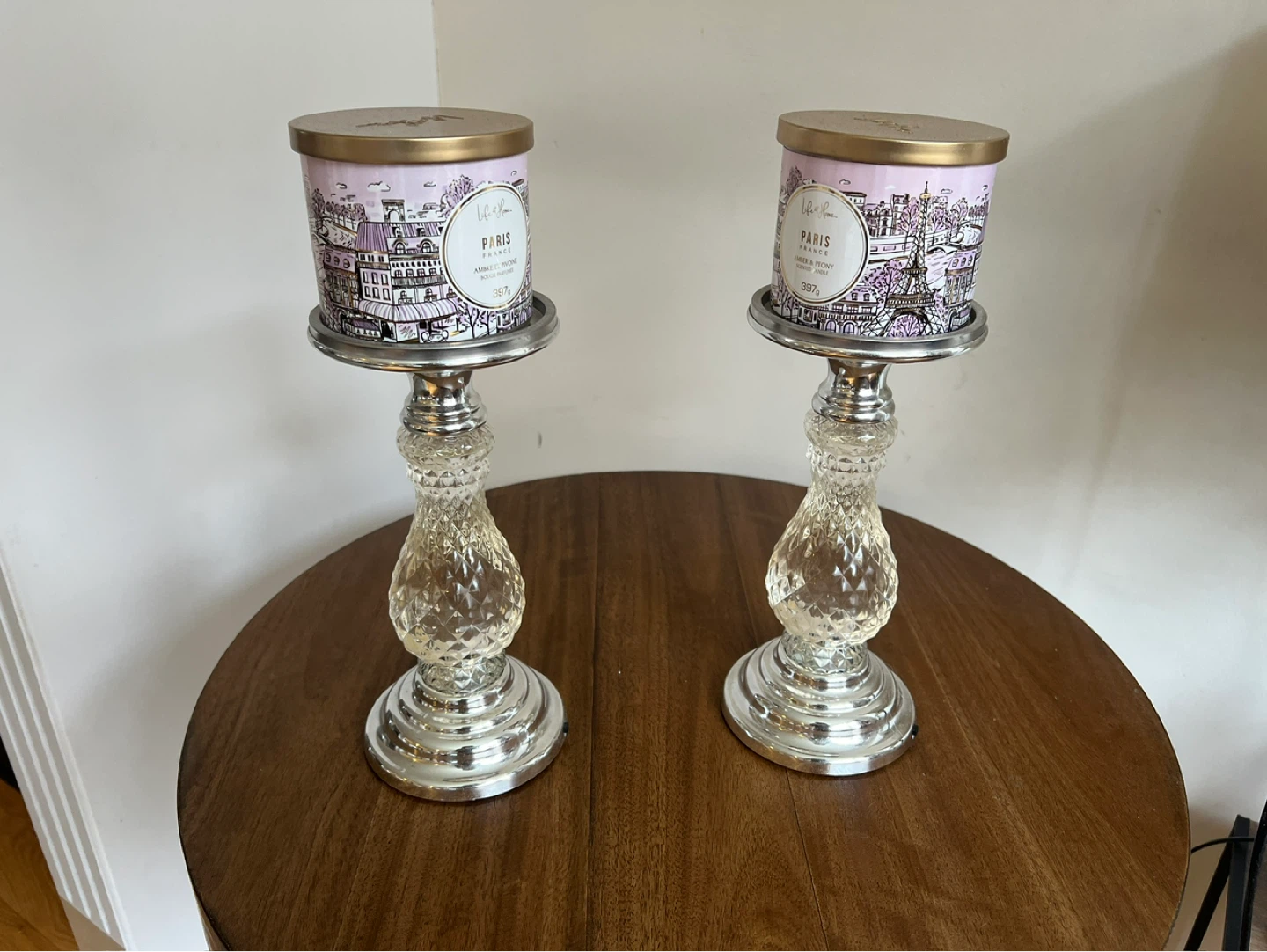 Life of the Home Paris Amber & Peony Candle 397g (Set of 2)