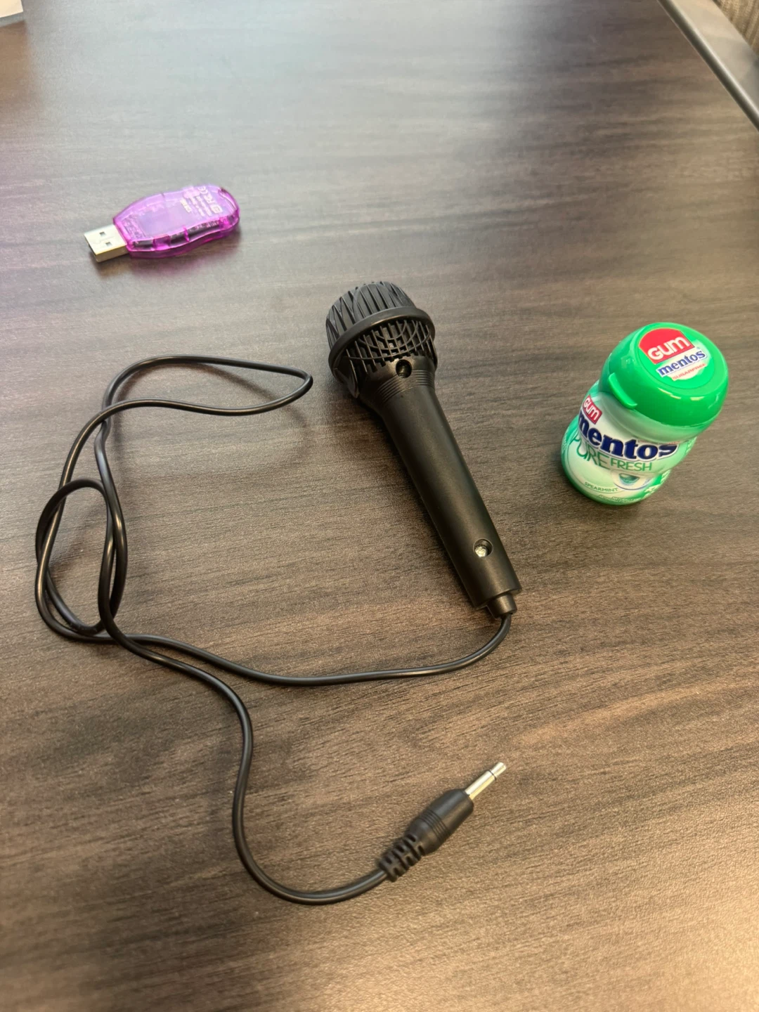 Mini Black Wired Microphone with audio jack - photo 2