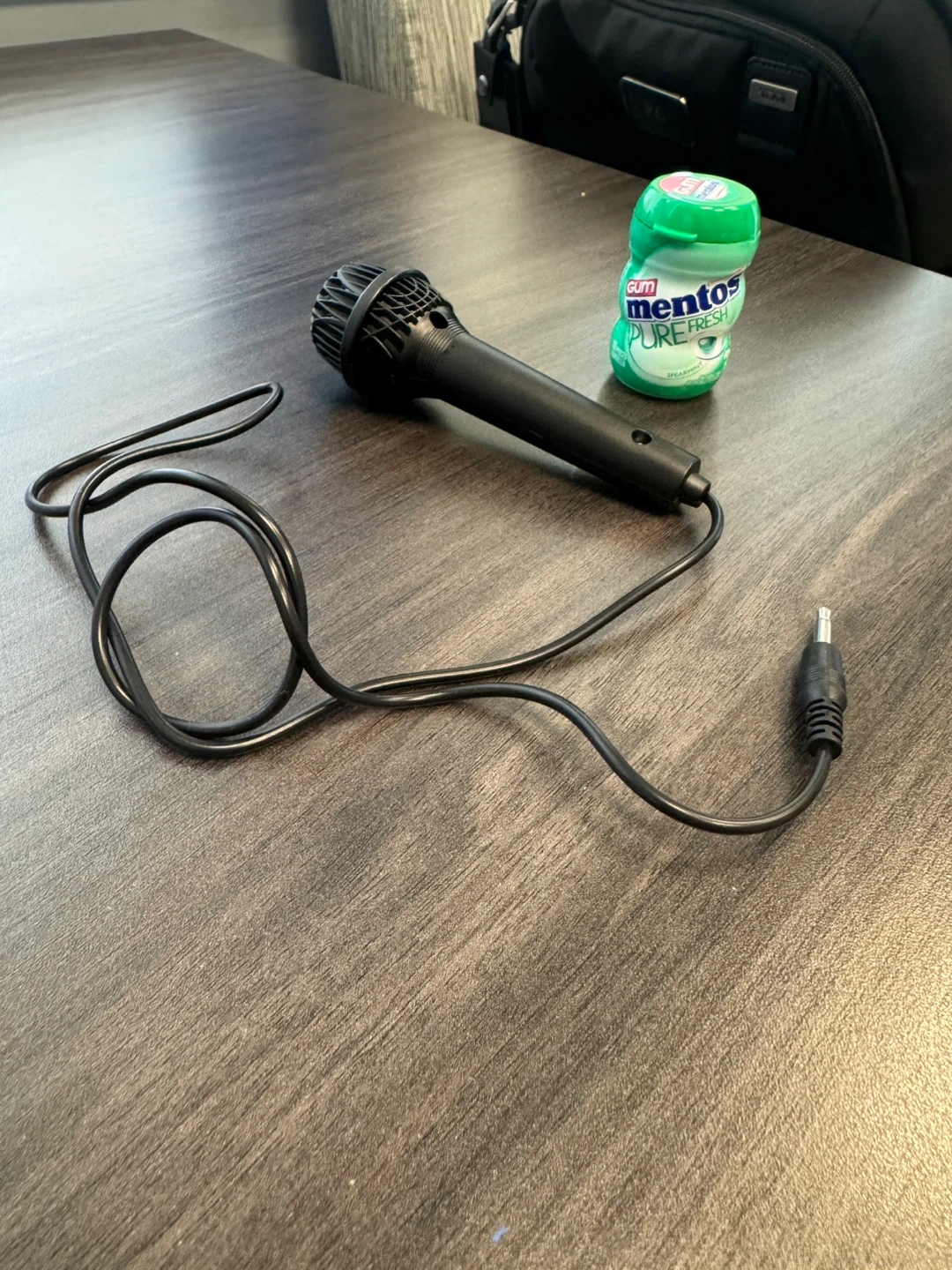 Mini Black Wired Microphone with audio jack