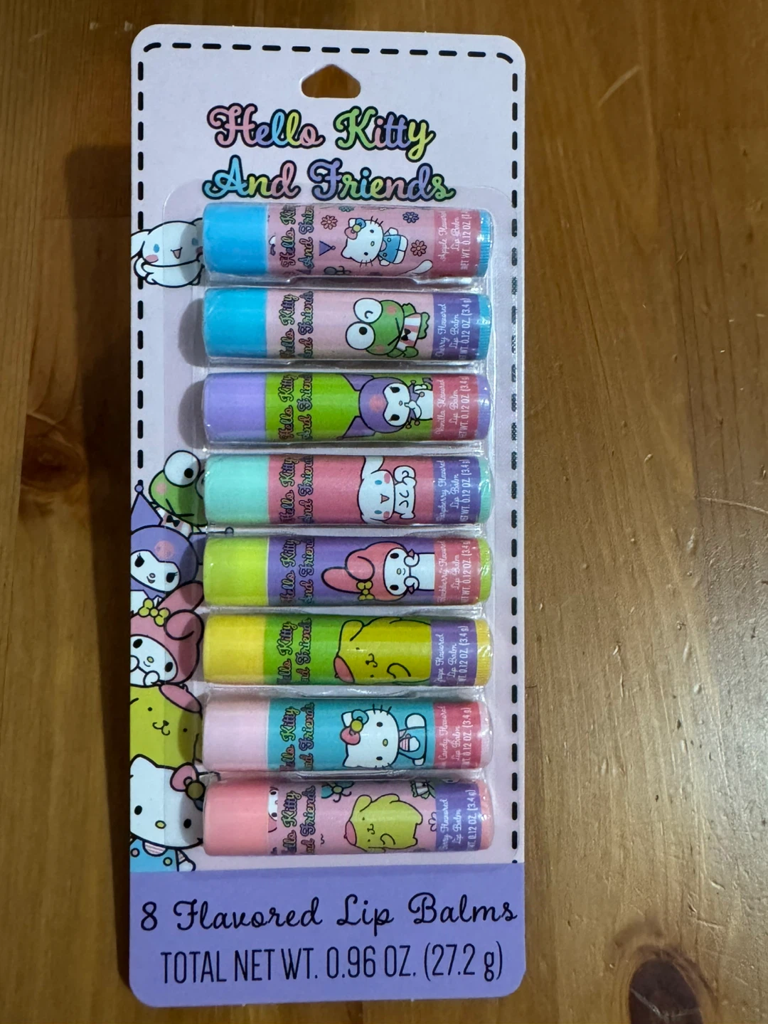 Hello Kitty And Friends 8 Flavored Lip Balms