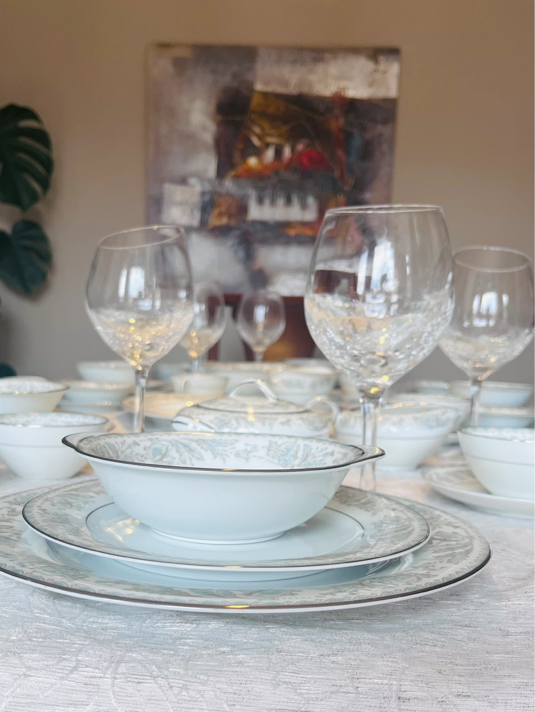 Vintage Noritake Bone China Dinnerware Set