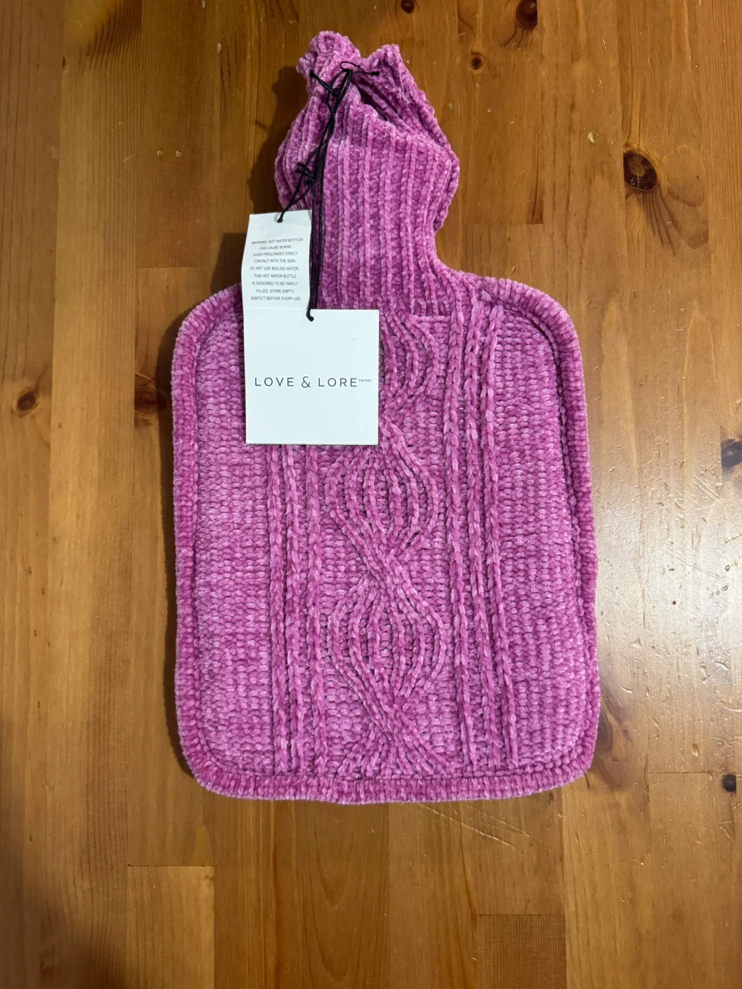 Love & Lore Cable Knit Hot Water Bottle
