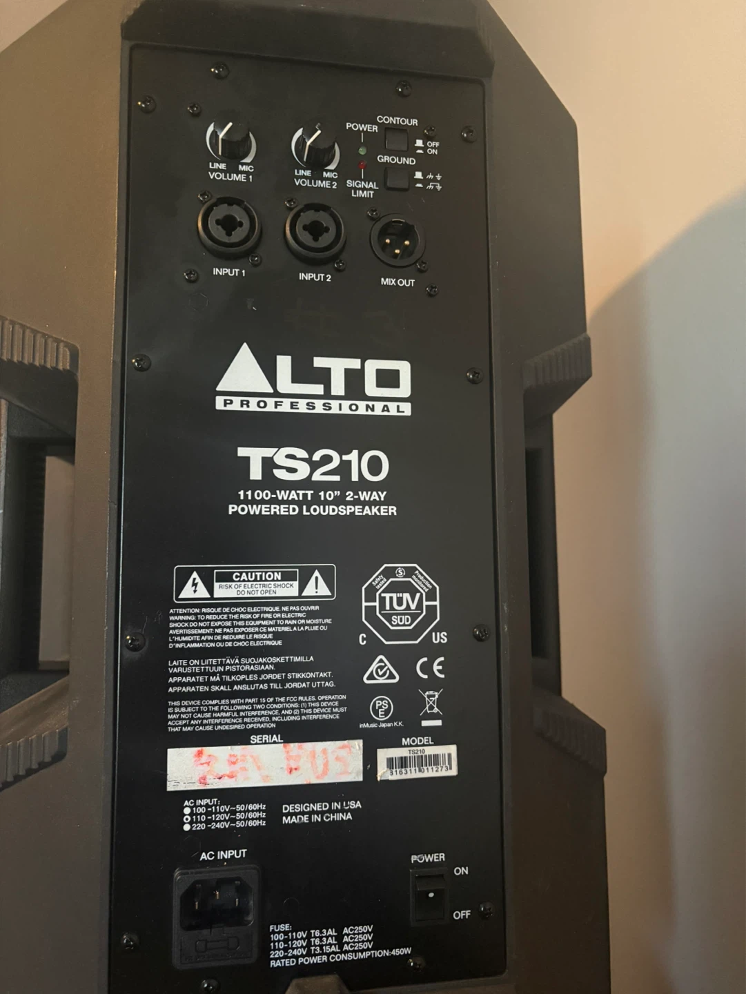 Alto Professional TS210 1100-Watt 10" 2-Way Powered Loudspeaker