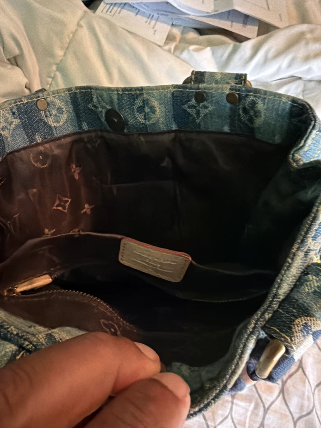 Louis Vuitton Monogram Denim Tote Bag - photo 4