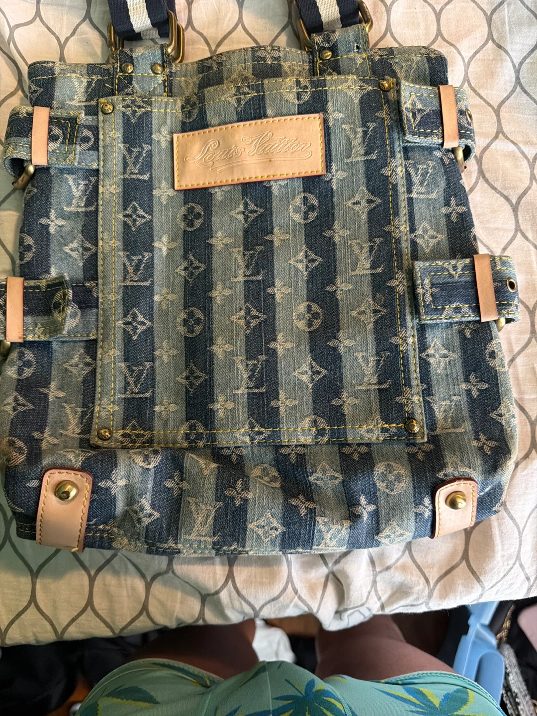 Louis Vuitton Monogram Denim Tote Bag