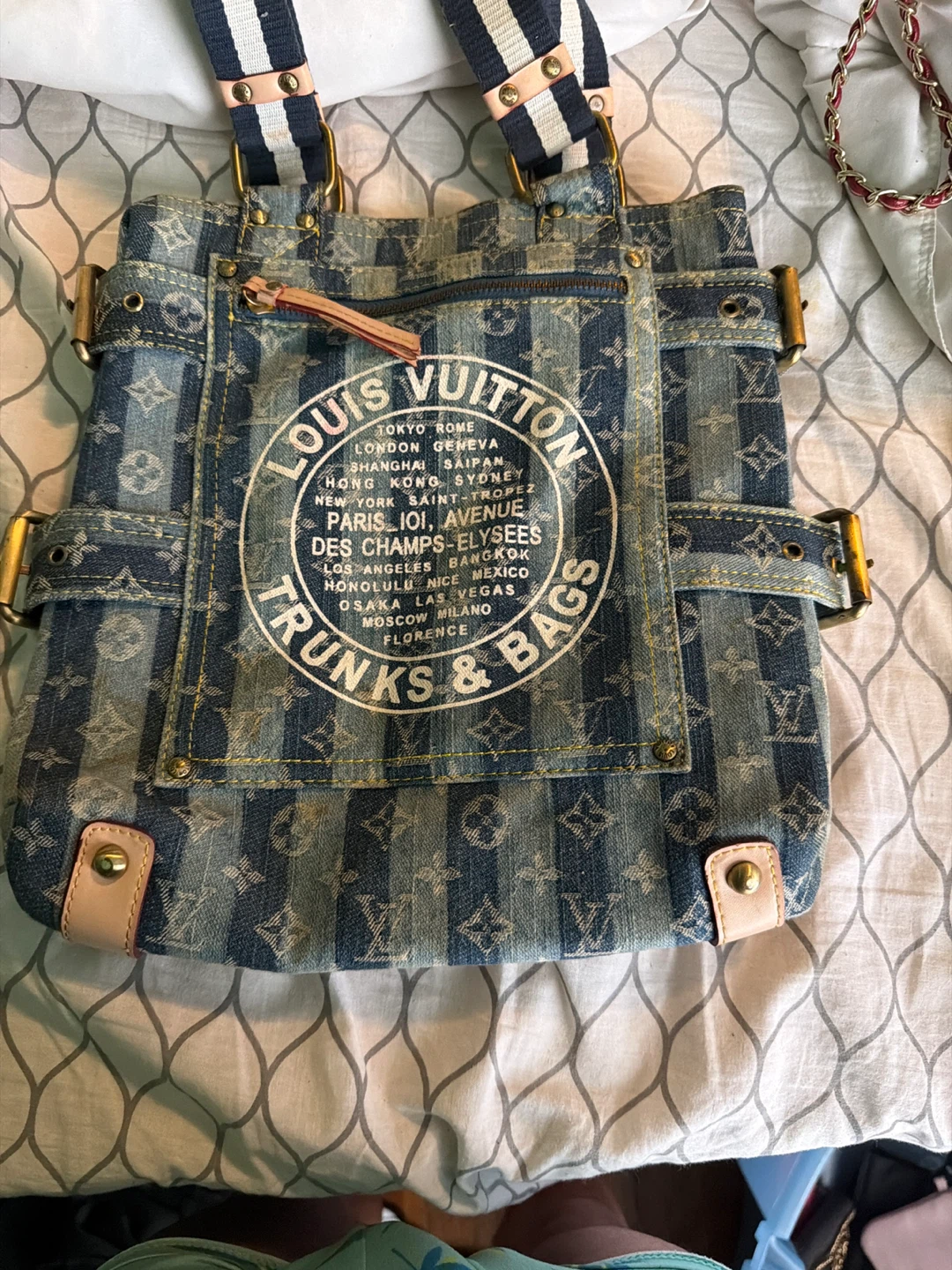 Louis Vuitton Monogram Denim Tote Bag - photo 2