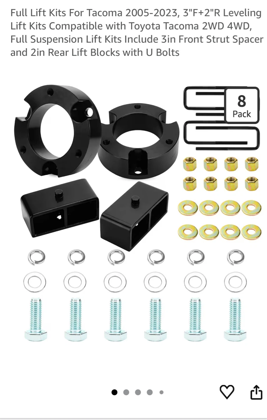Full Lift Kit for Toyota Tacoma 2005-2023