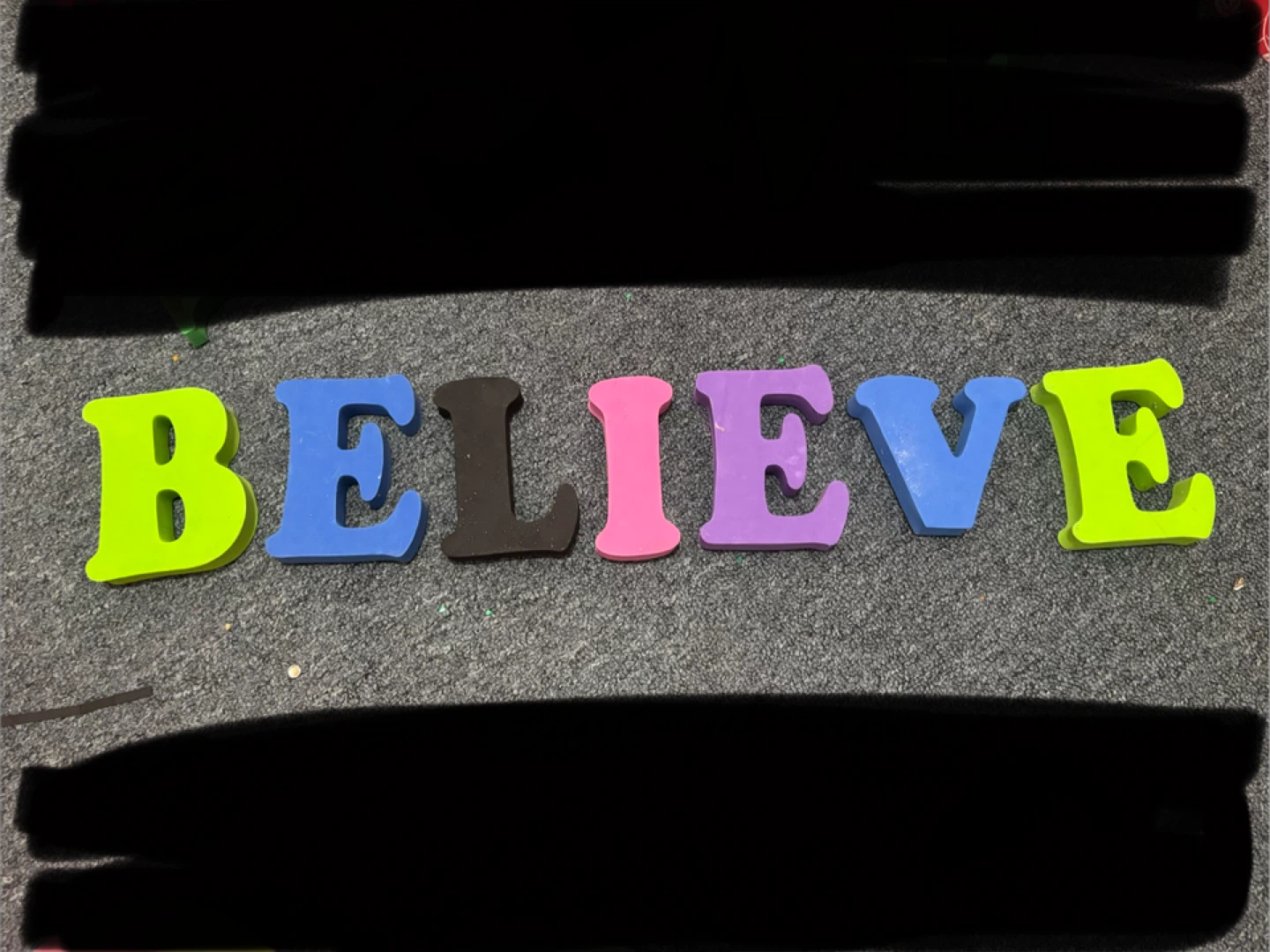Wooden Word Cutouts (Create, Imagine, Believe) - photo 3