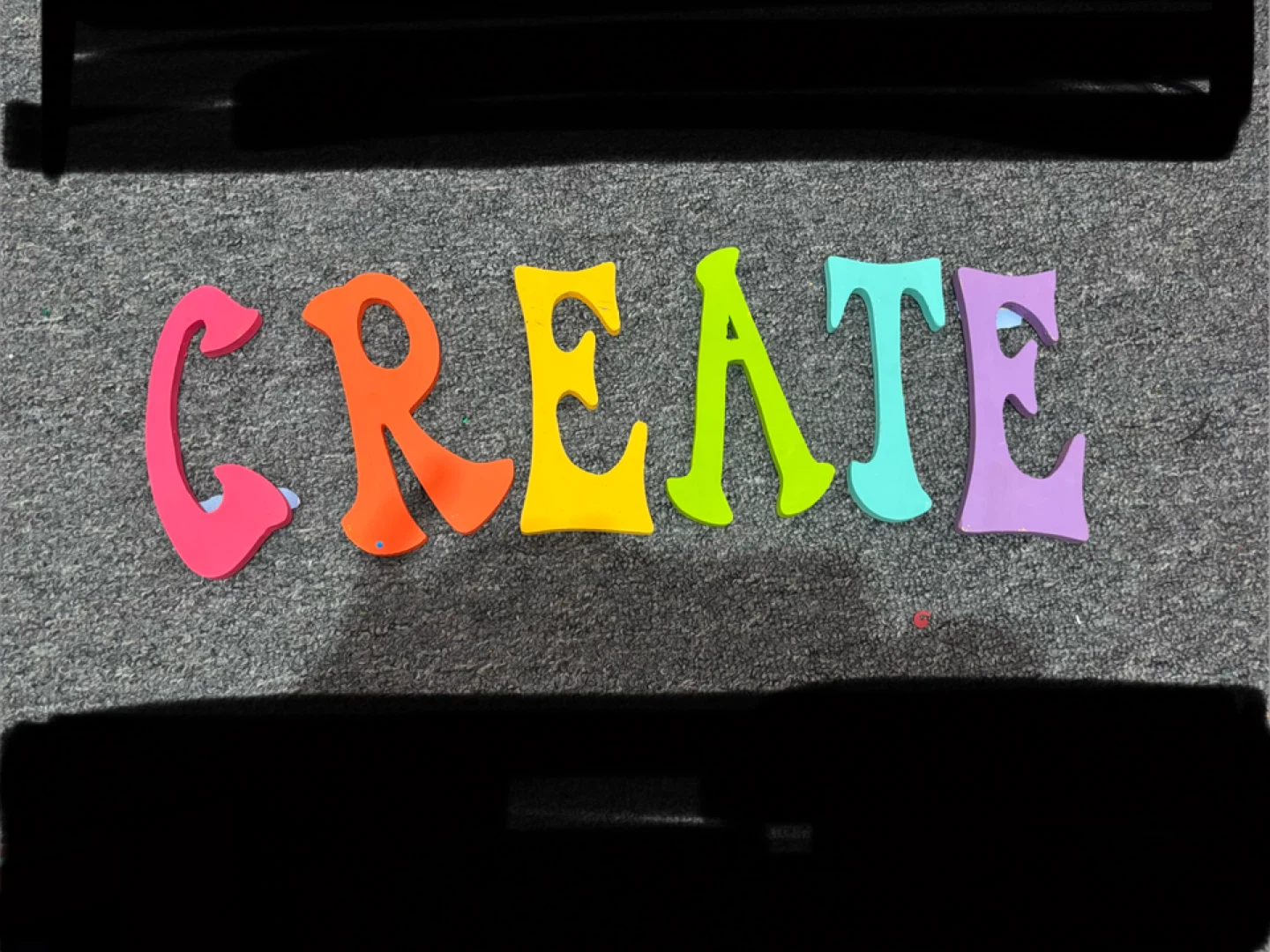 Wooden Word Cutouts (Create, Imagine, Believe)