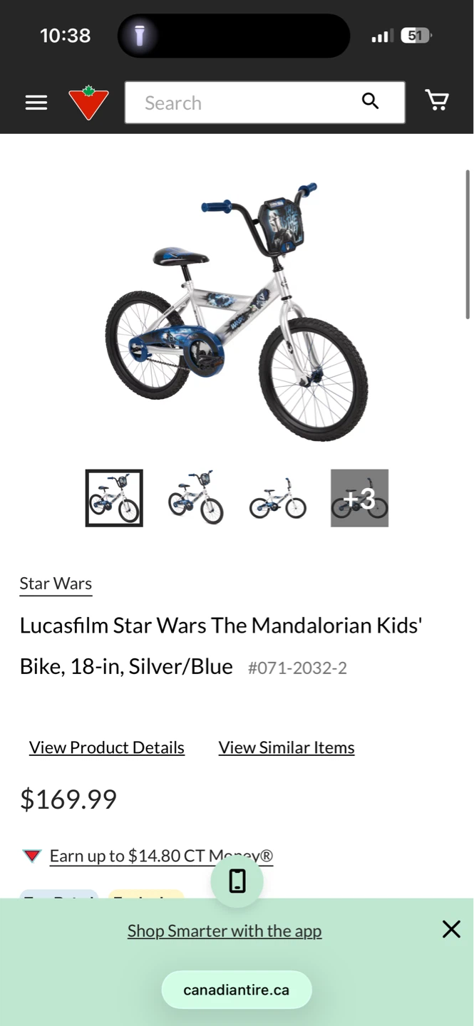 Star Wars The Mandalorian Kids' Bike, 18-in - photo 5