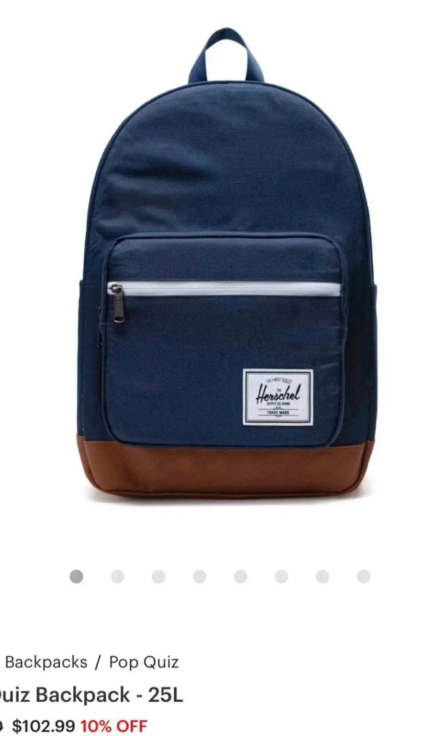 Herschel Backpack - pop quiz NEW TAGS ON - photo 4