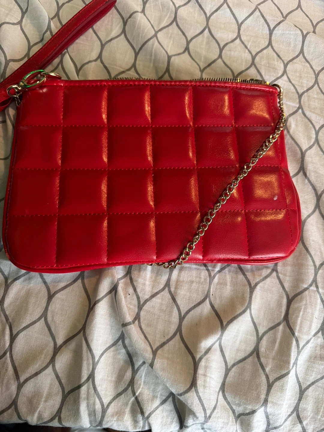 Quilted Red Clutch Purse - photo 3