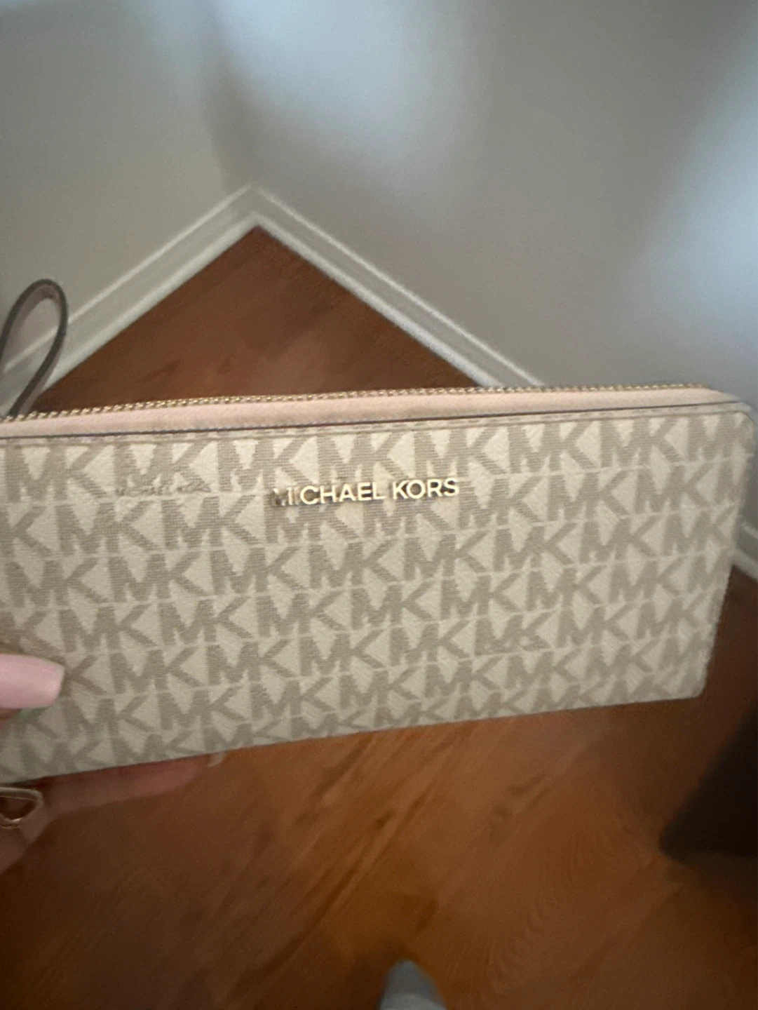 Michael Kors MK Signature Zip Around Wallet