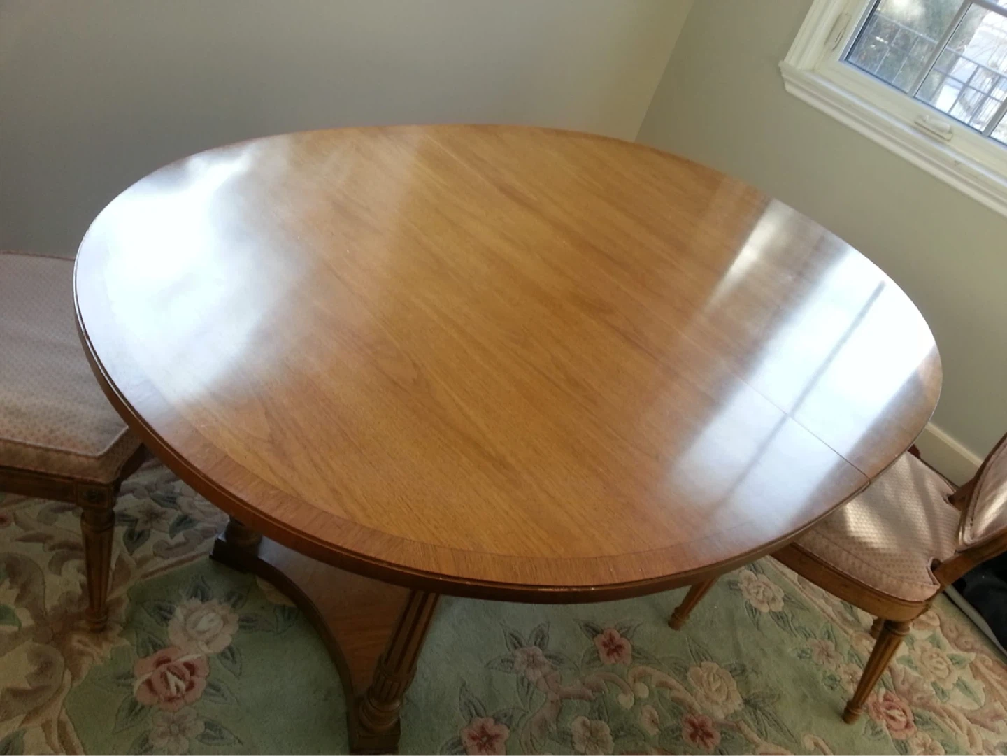 Wooden Oval Dining Table with 6 Chairs - photo 2