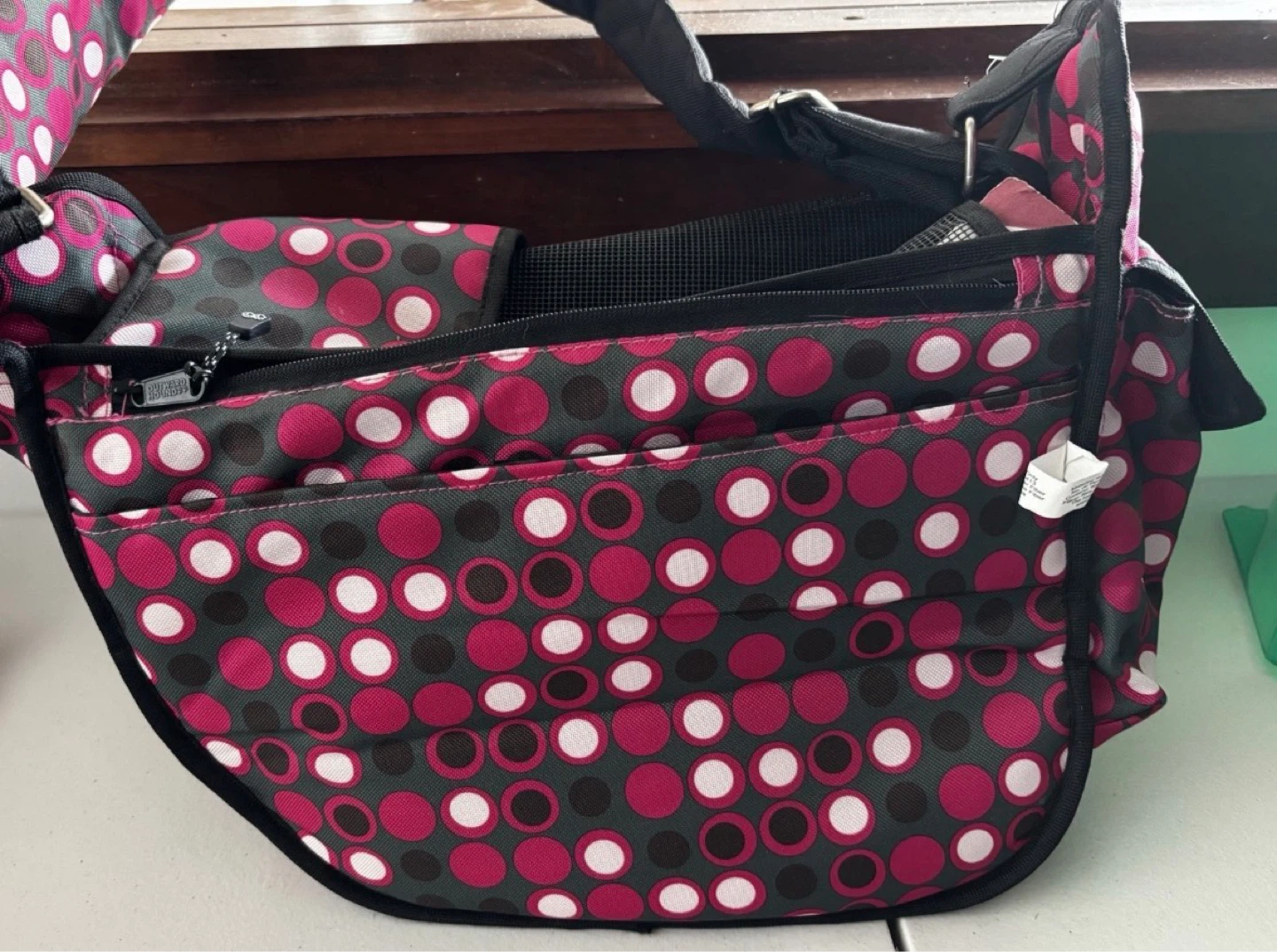 Outward Hound Courier Style Pet Carrier - Pink Dot - photo 4
