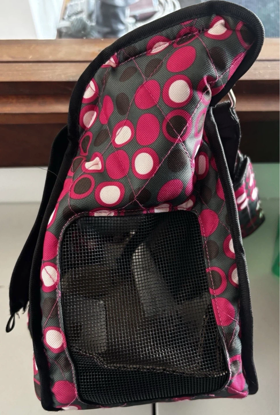 Outward Hound Courier Style Pet Carrier - Pink Dot - photo 5