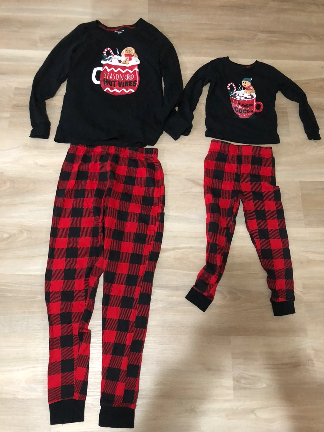 Jammers Black Christmas Pajama Top XS/TP
