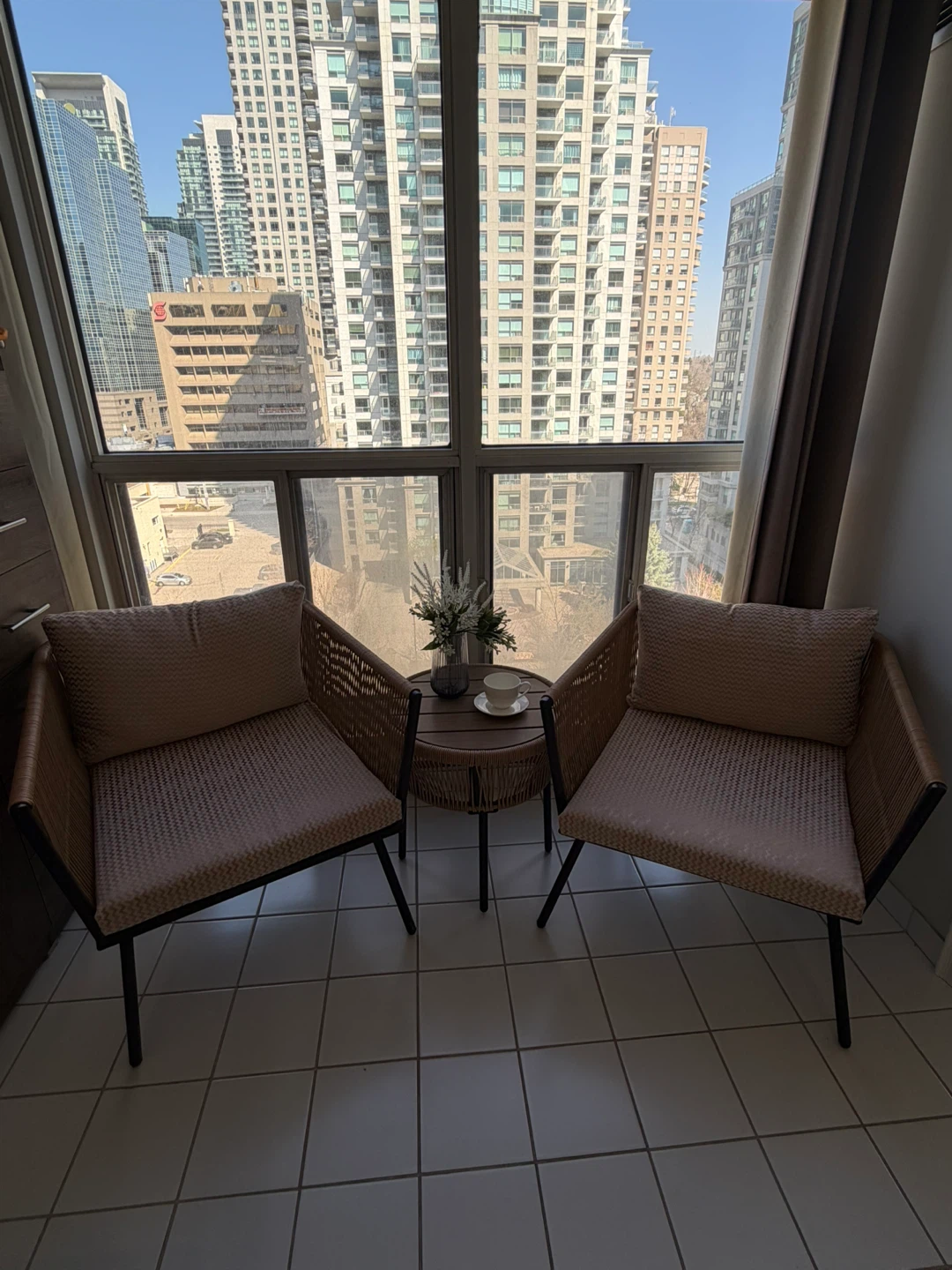Wicker Patio Set with 2 Chairs and Side Table - photo 2