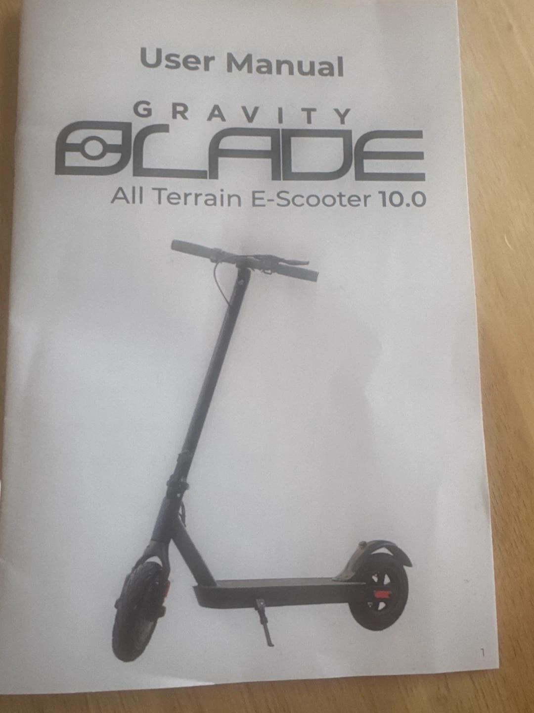 Gravity Blade All Terrain E-Scooter 10.0