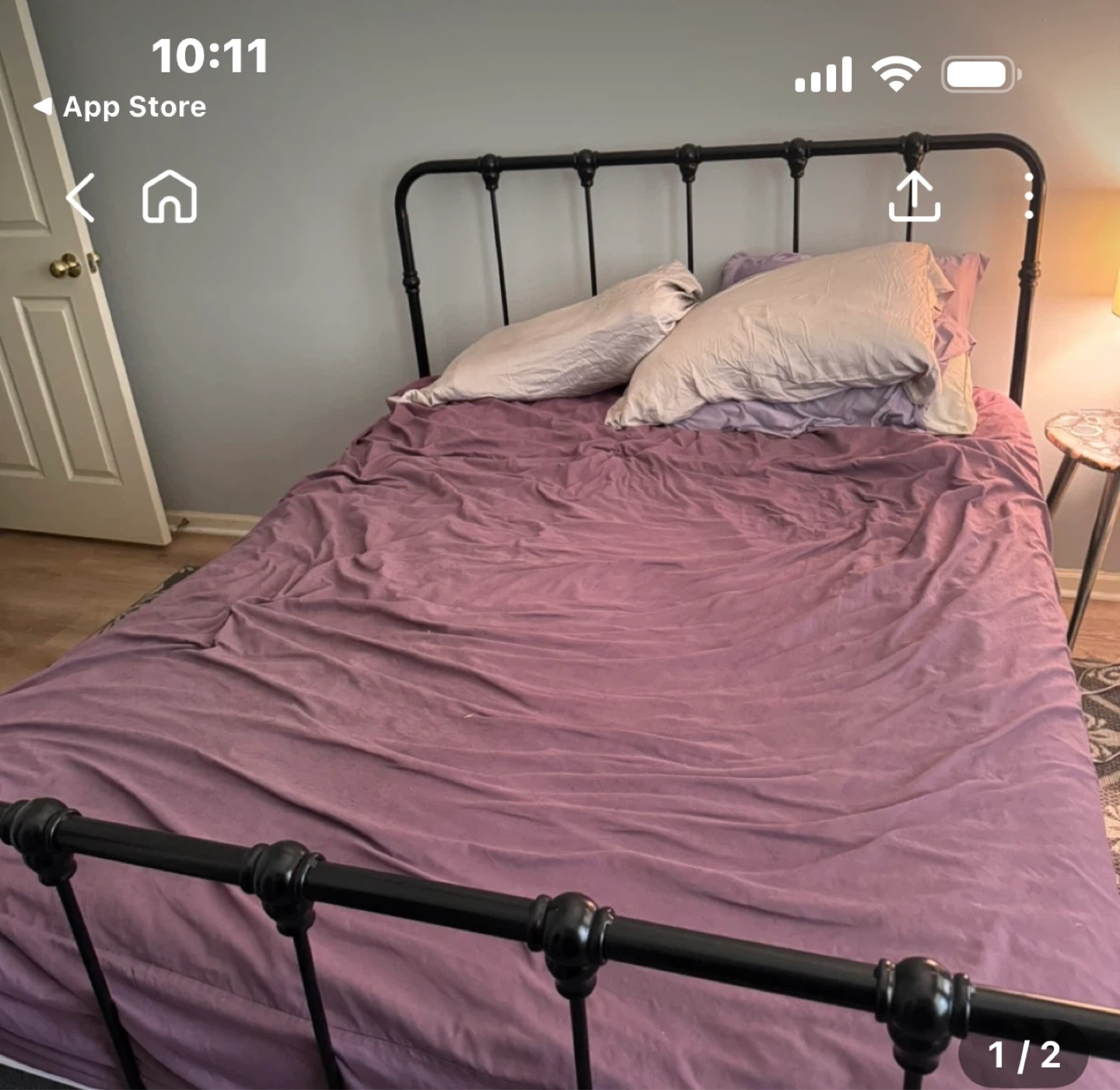 Black Metal Bed Frame Queen