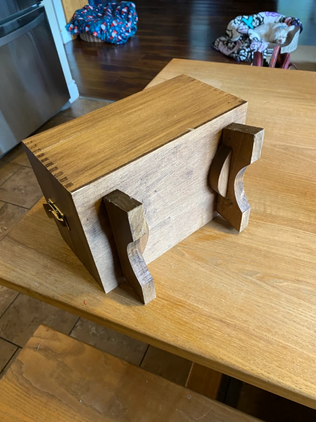 Wooden Shoe Shine Box with Dauber - photo 2