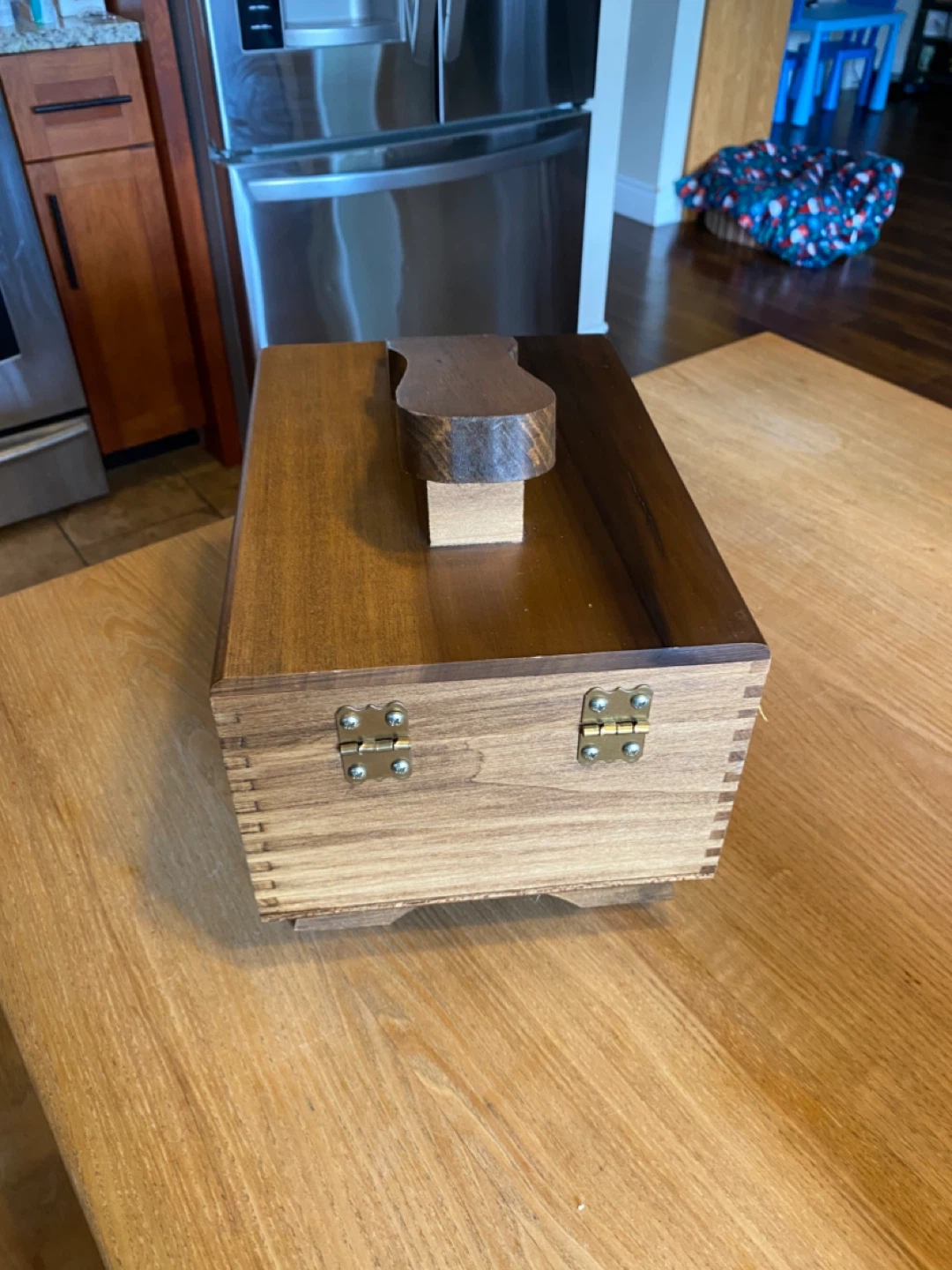 Wooden Shoe Shine Box with Dauber - photo 3