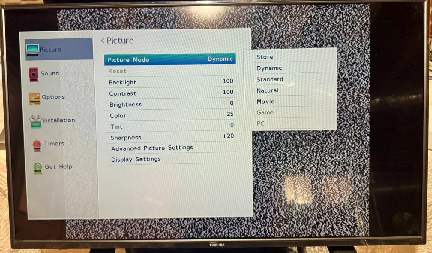 43” Toshiba Led TV. NOT SMART