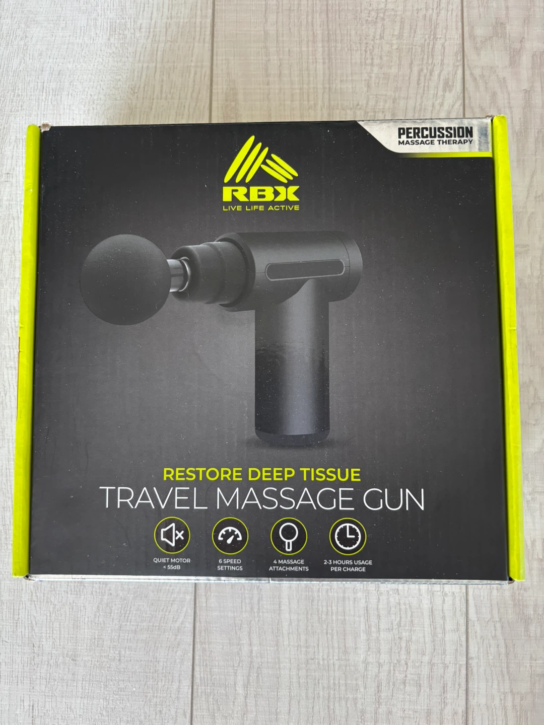 RBX Travel Massage Gun - Deep Tissue Percussion Therapy