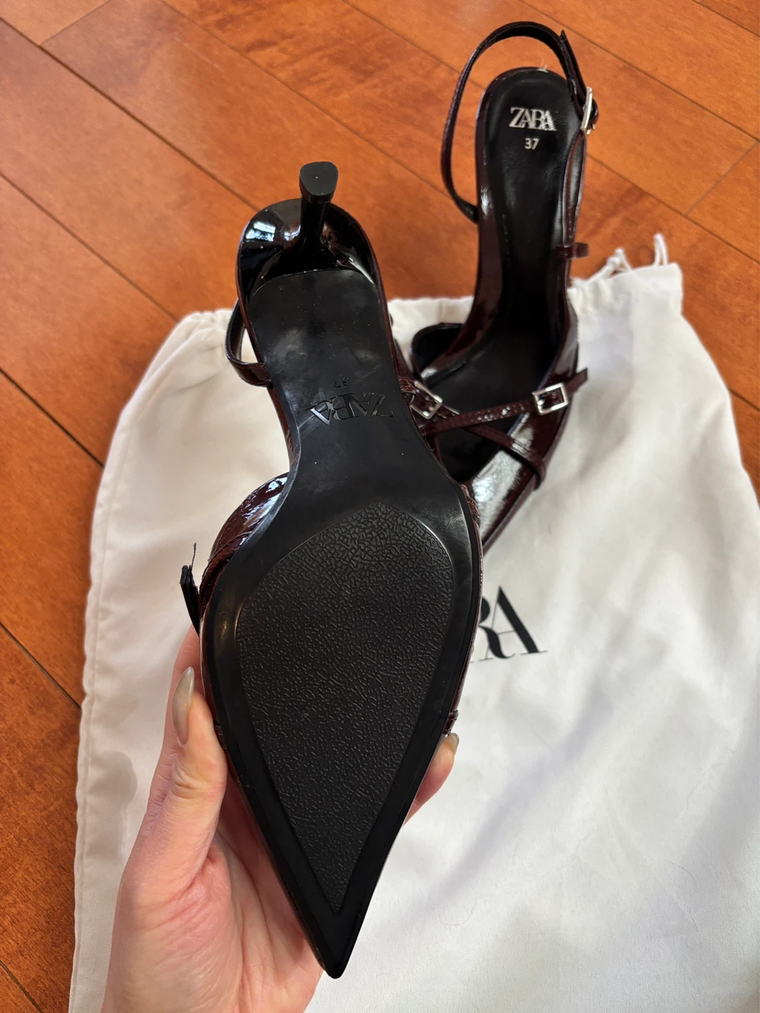 US7 Zara Slingback Heels - photo 2