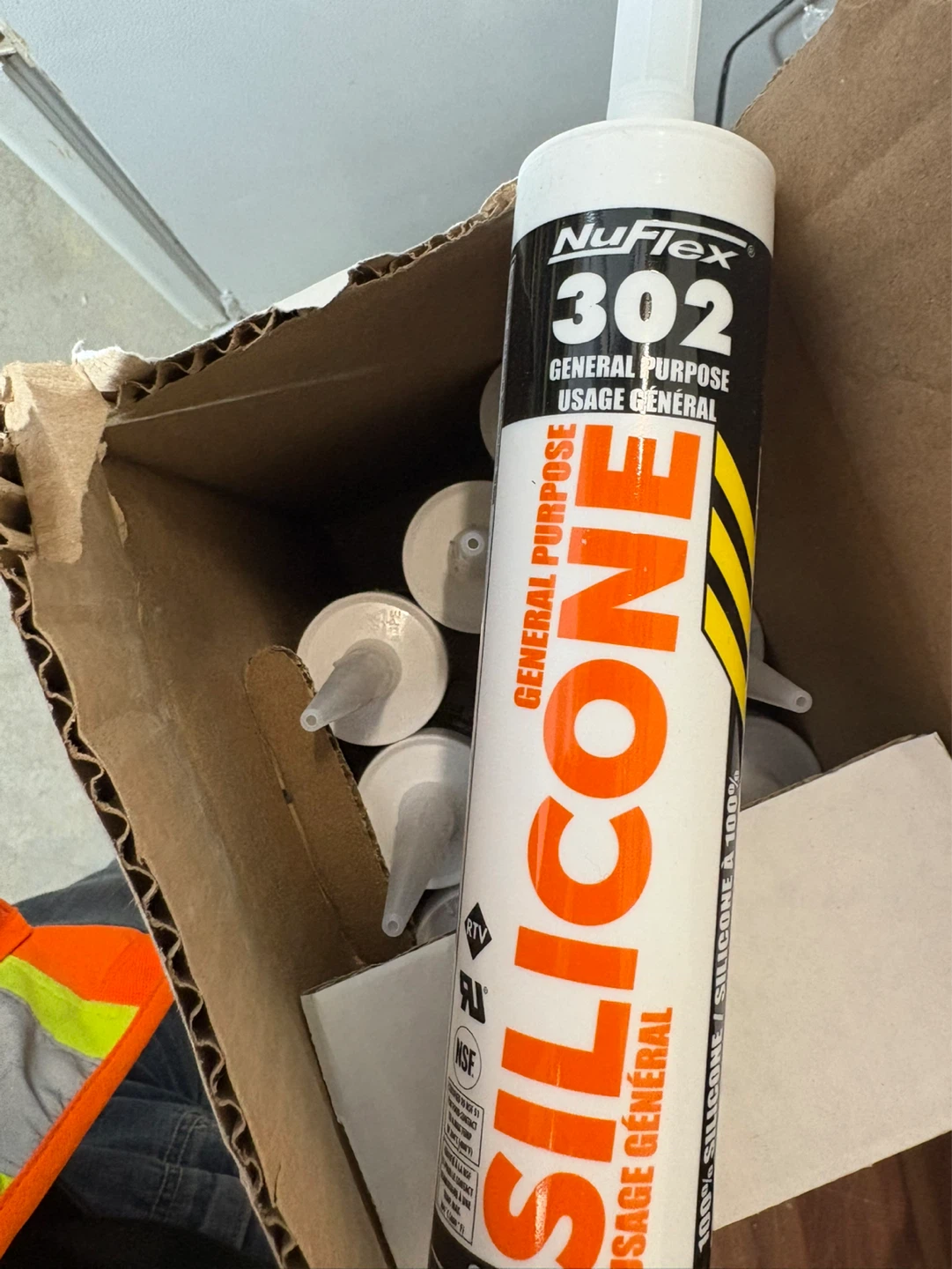 NuFlex 302 General Purpose Silicone - 12 x 300 ml Cartridges