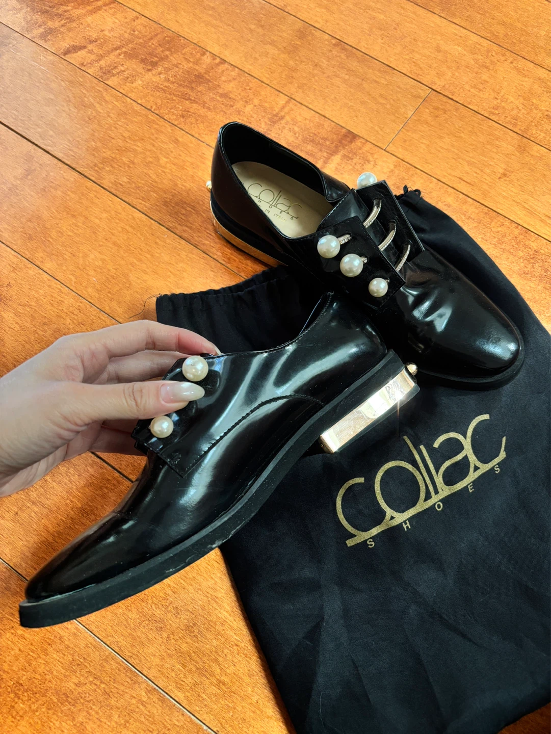 size36 Coliac Shoes Black Patent loafer - photo 2