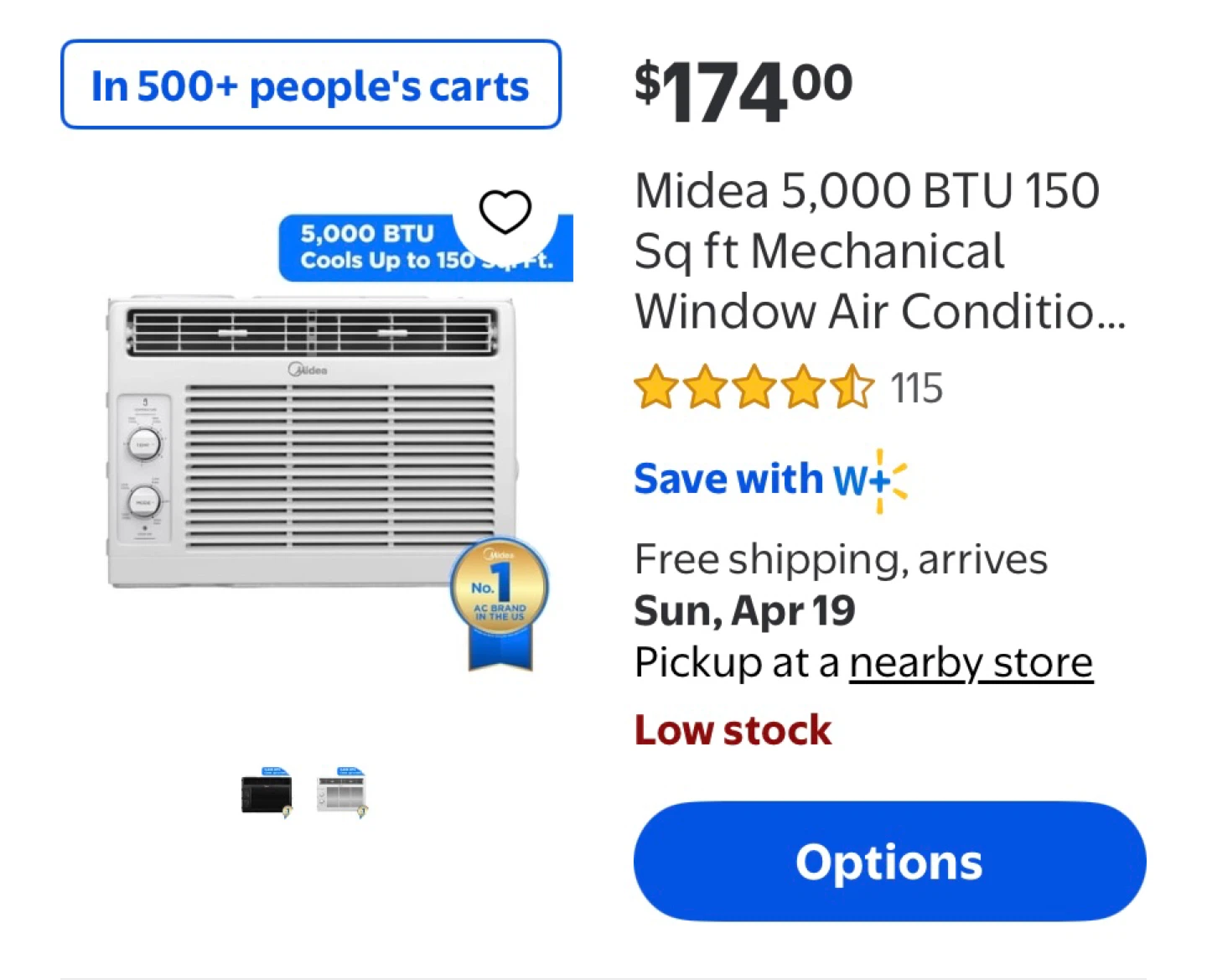 Midea 5,000 BTU Window Air Conditioner