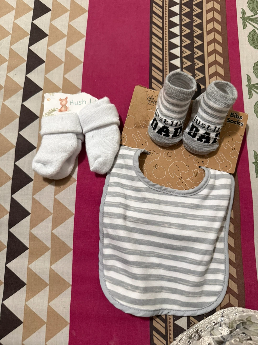 Baby Bib and Socks Set