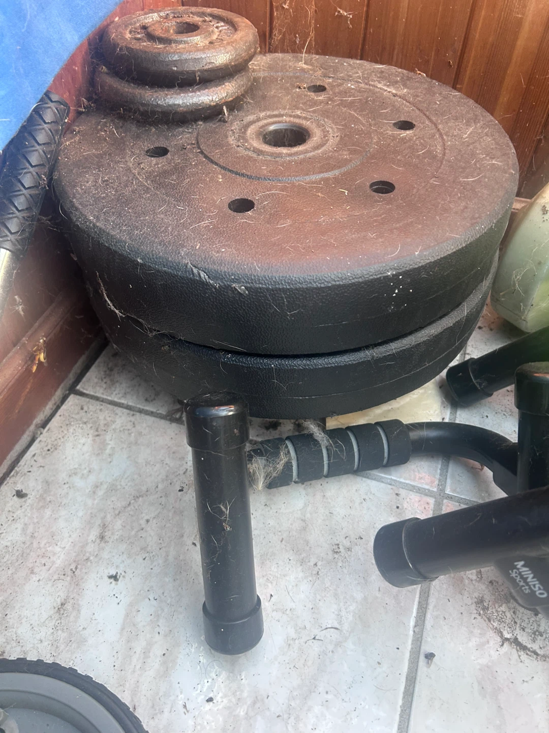 Workout bench and weights - photo 4