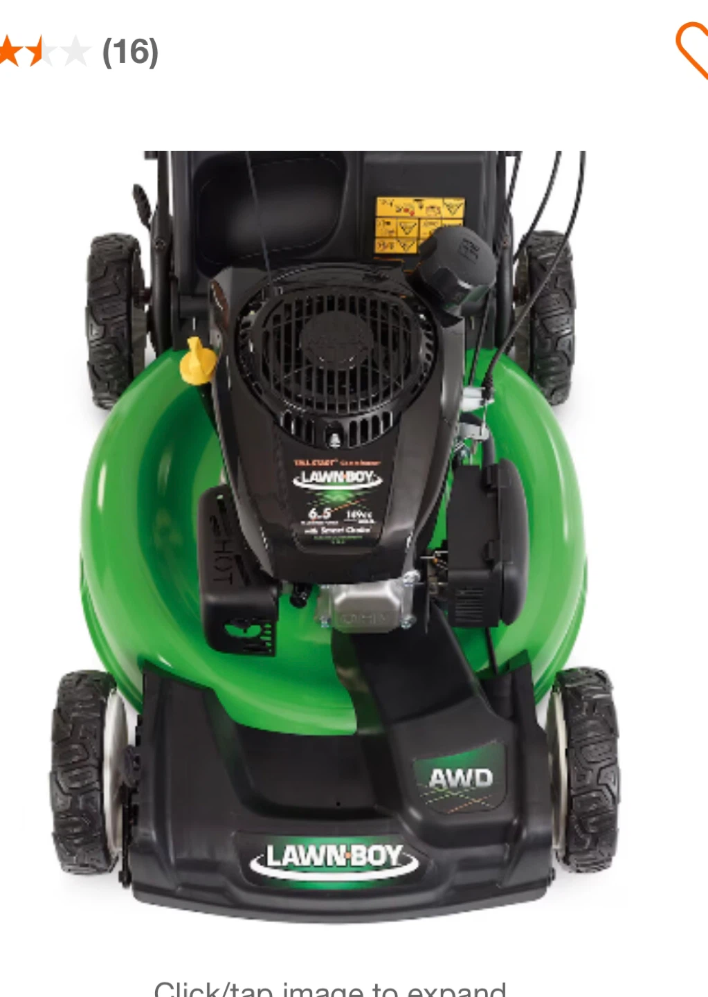 Lawnboy AWD 21inch 6.5
