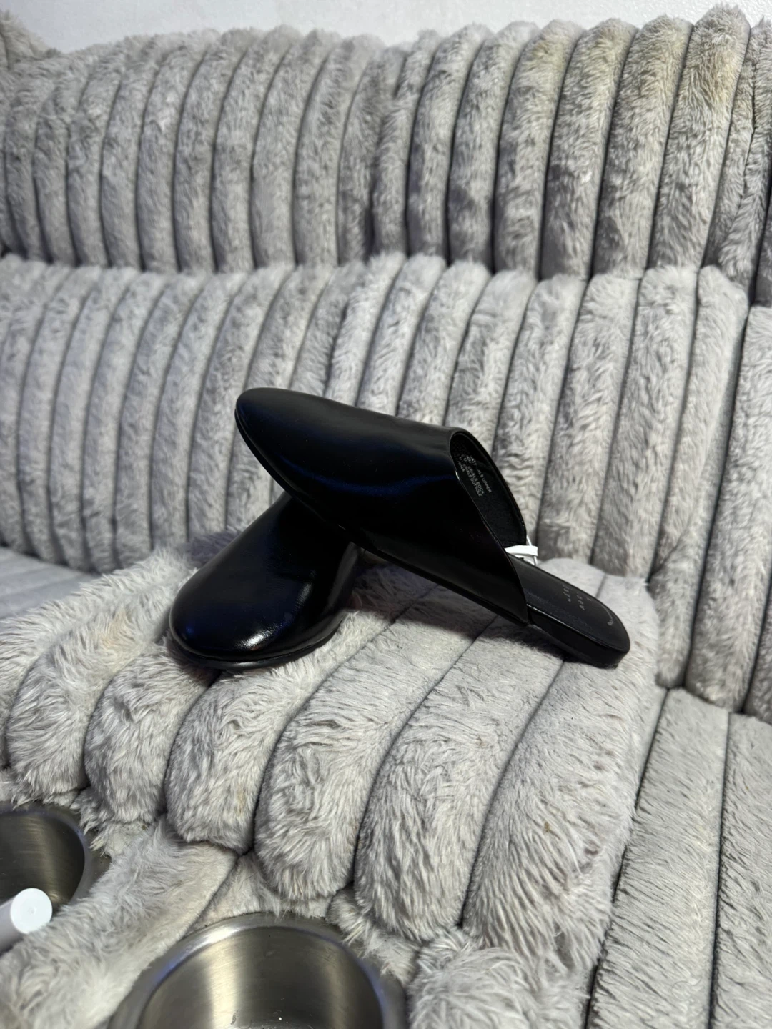 A New Day Black Memory Foam Mules Size 7.5 - photo 2