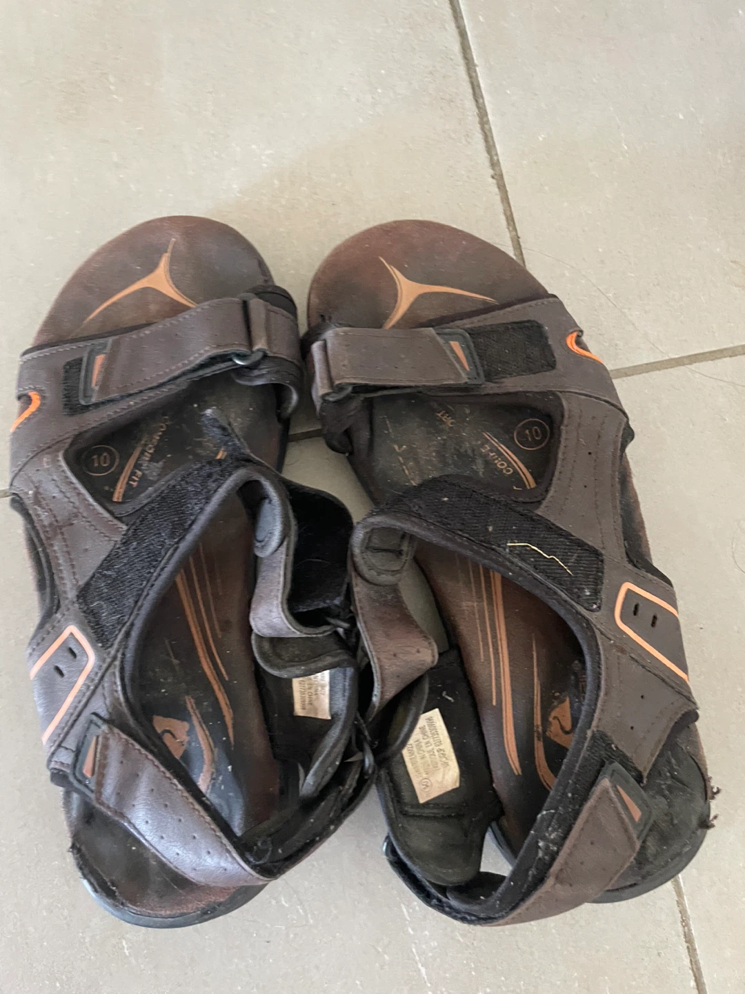 Men's Brown Comfort Fit Sandals Size 10 🌱 - photo 2