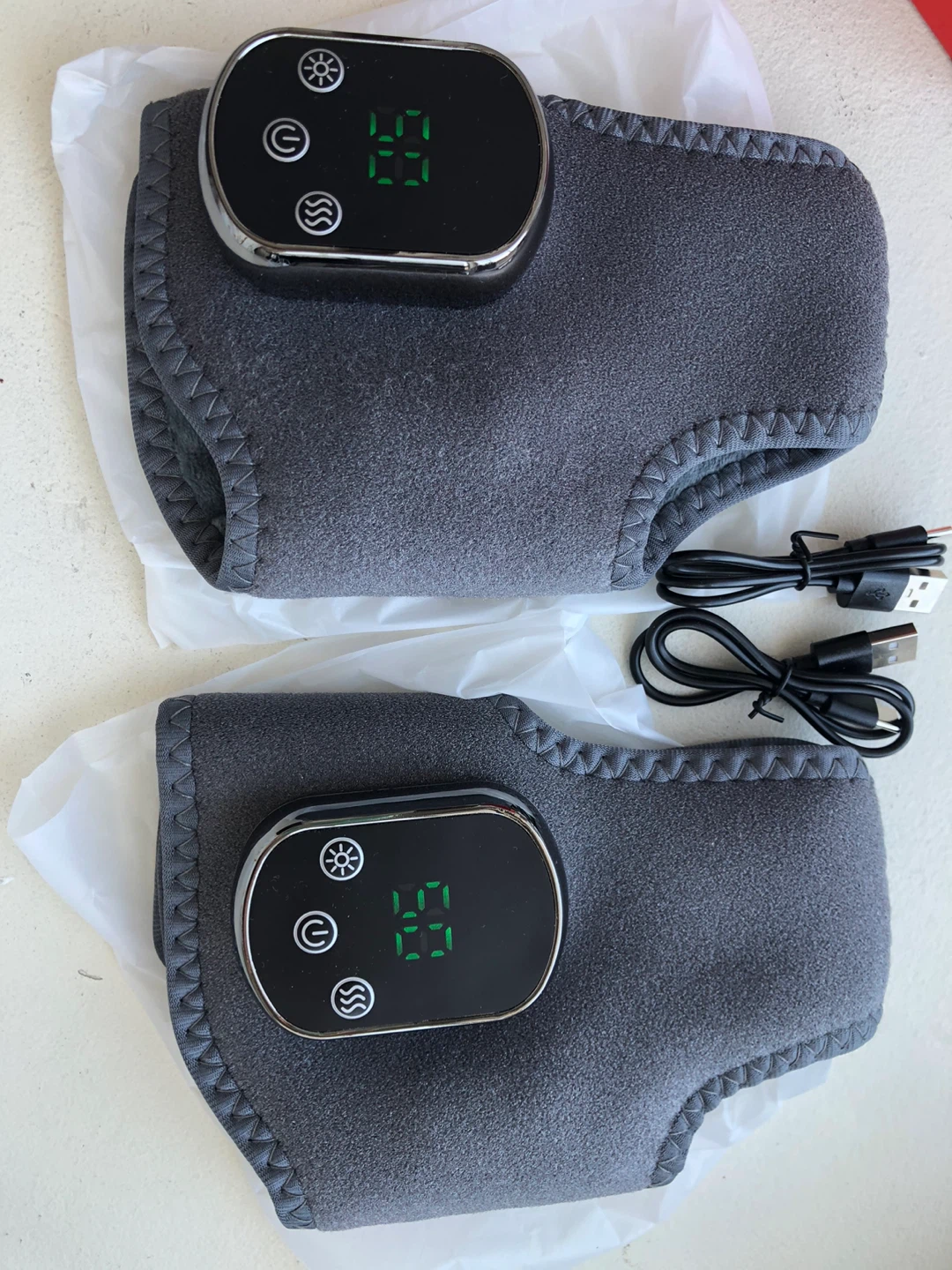 Electric Heating Pad Ankle Wraps with Vibration - photo 2