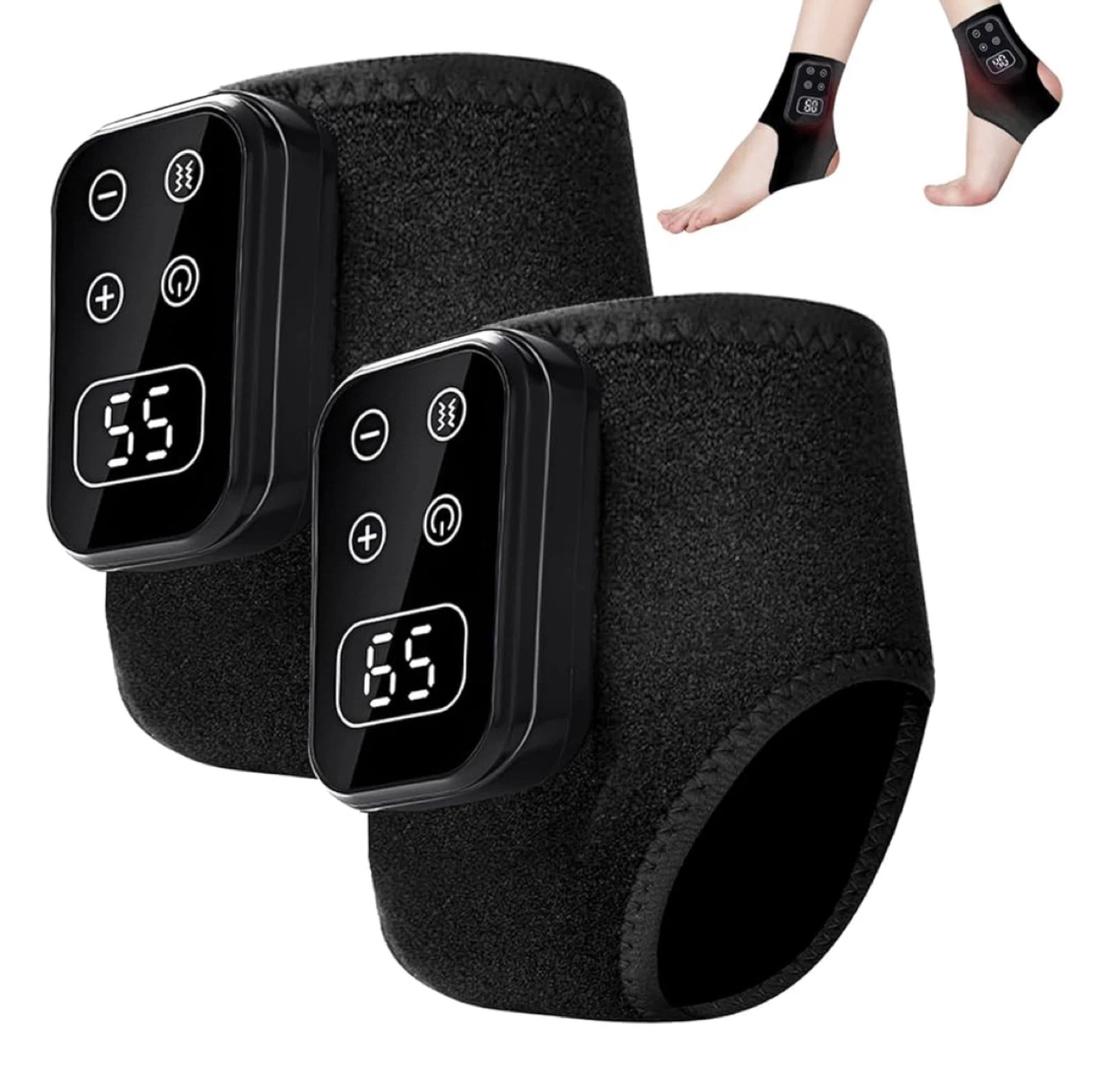 Electric Heating Pad Ankle Wraps with Vibration