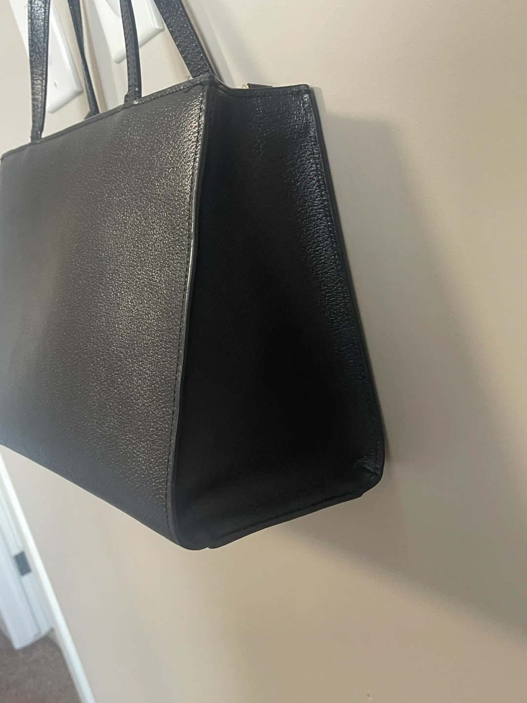 Kate Spade Black Leather Tote Bag