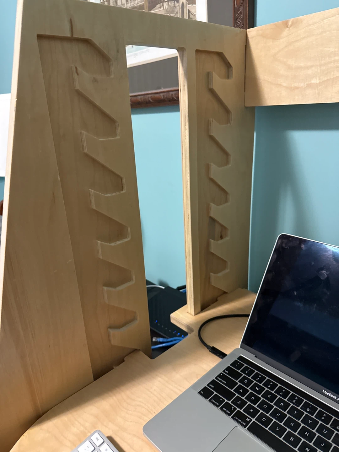Wooden Adjustable Standing Desk Riser - photo 3