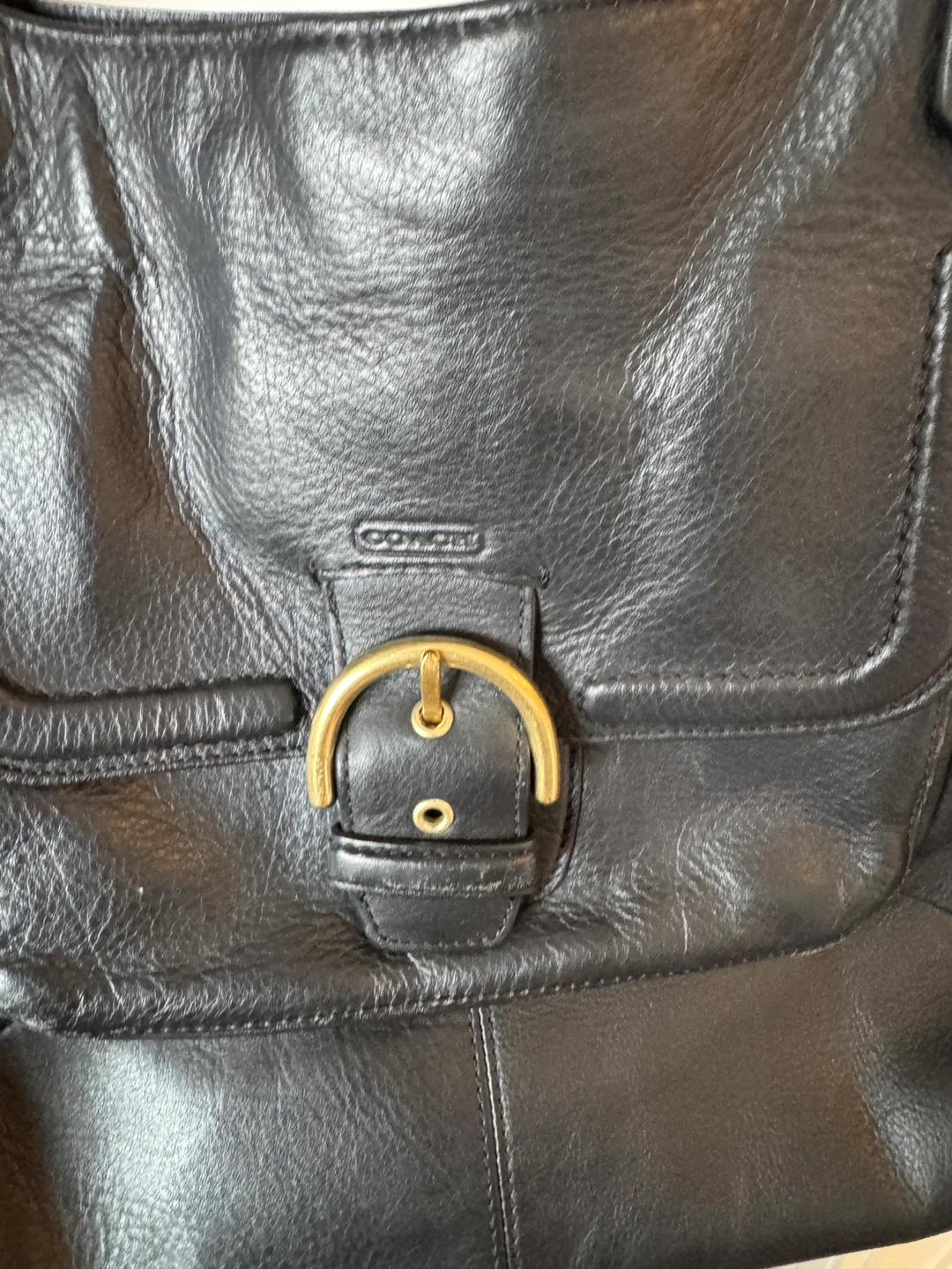 Coach Black Leather Shoulder Purse - photo 2