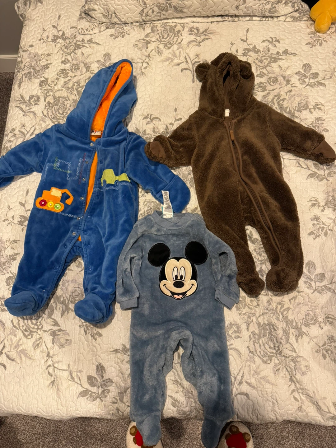 Baby Sleepers Bundle (Disney Mickey, Car Print, Bear)